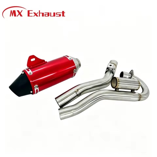 System Full Pipe Stainless Steel Aluminum Exhaust Muffler with Exhaust Link Pipe
