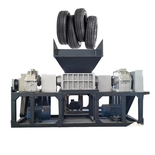 Double Shaft Industrial Shredder Machine Waste Plastic Shredder Scrap Car Tire Shredder for Waste Recycling