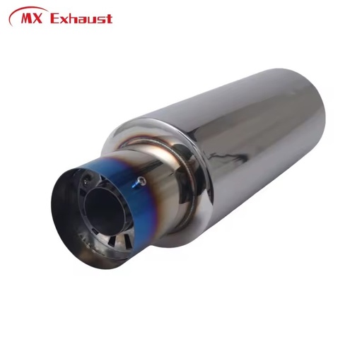 Performance Muffler Universal for Racing Car Exhaust Muffler Tip Stainless Steel 201 and Mirror Polished