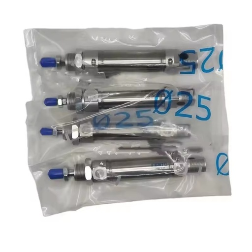 DSNU-32-30-PPS-A Round Cylinder, 32mm Bore, 30mm Stroke, Self-adjusting Cushion ISO 6432 Pneumatic Cylinder