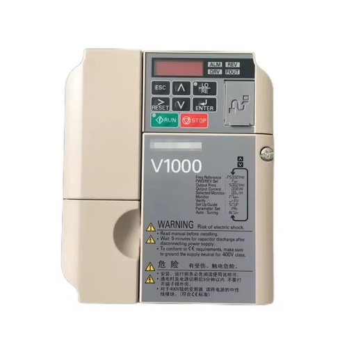 Yas-kawa V1000 Inverter CIMR-VB4A0007BBA, AC Drive with Brake Chopper & RS485, IP20 Enclosure for Industrial Automation