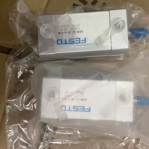 ADN-12-20-A-P-A Compact Cylinder, 12mm Bore, 20mm Stroke, Double Acting ISO 21287 Pneumatic Cylinder