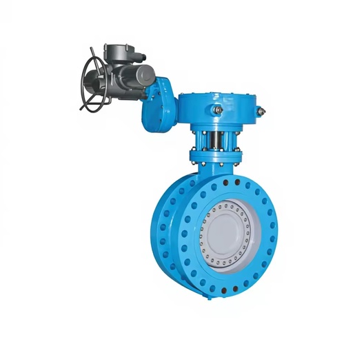 Electric Actuated Bidirectional Hard Sealed Flanged Butterfly Valve