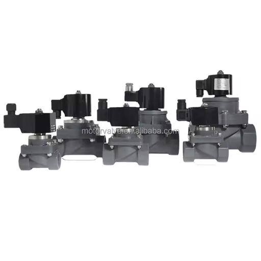 UPVC CPVC Chemical Solenoid Control Valves Acid Anti-corrosive Alkali Resistance Antiseptic 24V 220V