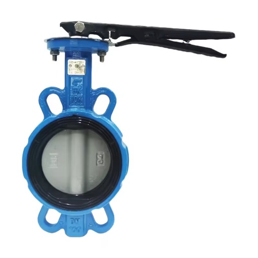 Manual Wafer Type Butterfly Valve 5" (125mm) Ductile Iron 3" Flange Connection PN16 ISO9001 Certified Check Structure Water KOXY