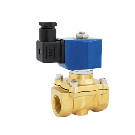 24VDC DN40 1.5 Inch Electric Solenoid Water Valve 2 Way 24VAC Normally Closed Brass