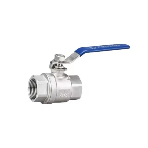 304 Stainless Steel Sanitary Ball Valve High Temperature Two-Piece Manual Switch for Water Media