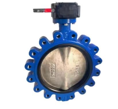 High Sealing Full Lug Type Manual Butterfly Valve with Hand Lever Soft Seal Flange Design for Oil Gas Slurry Air Water