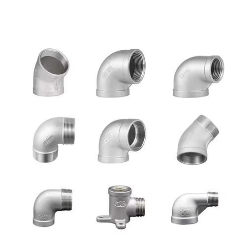 (OEM ODM) Stainless Steel Male Threaded Elbow Tee 90 Degree Socket Weld Elbow P Ipe Fitt Smooth Surface Casting