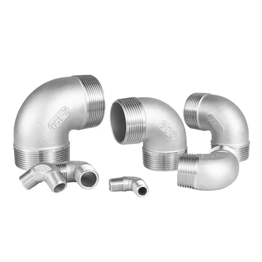 (OEM ODM) Wholesale Factory High Stainless Steel 304 90 Male Female Thread Elbow Corrosion-resistant Threaded Pipe Fittings