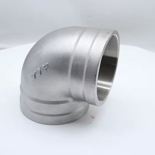 High Pressure 304 Stainless Steel Corrosion Resistant 90 Degree Elbow Grooved Threaded Pipe Fitting OEM/ODM Manufacturer