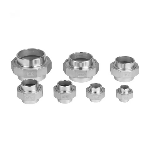 (OEM ODM) BSPT/NPT High Pressure Polished Stainless Steel Casting Union Pipe Fittings Corrosion-resistant Chemical Resistant Oil
