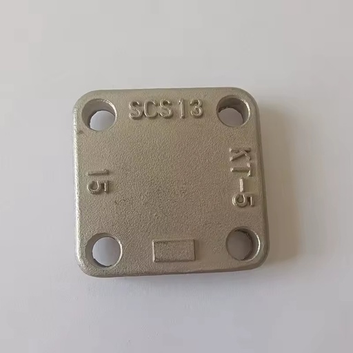 OEM/ODM Factory Direct Precision Cast 304 Stainless Steel Square Flange Cover Valve End Cap BSPT Terminal Threaded Connectivity