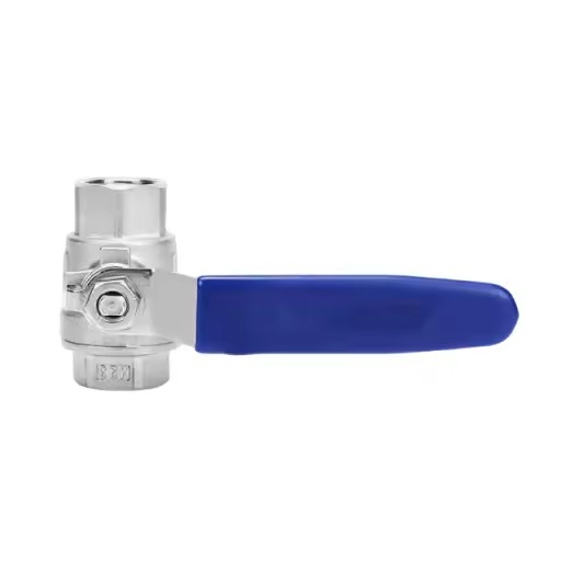 OEM ODM Wholesale 2 Way Stainless Steel Two Piece Ball Valve Female Thread Blue Plastic Handle Manual Water Valve DN20 150 PSI