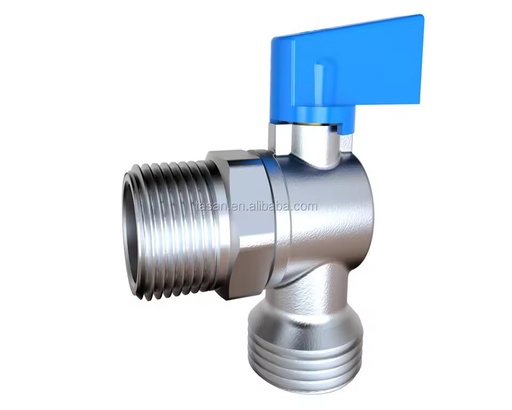 S3107B 1/2"x3/4" Toilet BSP Theraded Zinc Handle Brass Body Brass Ball Brass Washing Machine Angle Valve