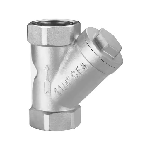 Custom 304 Stainless Steel Multiport Water Pipe Filter Screw End Y Shape Type DN8 Valve Strainers