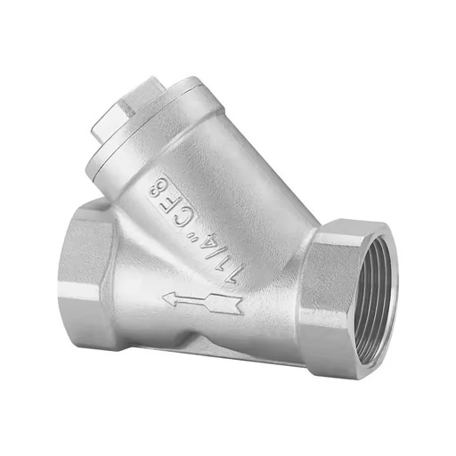 DN25 Medium Temperature General Use Female Thread Connection 304 Stainless Steel Y Shape Multiport Water Filter Valve Strainer