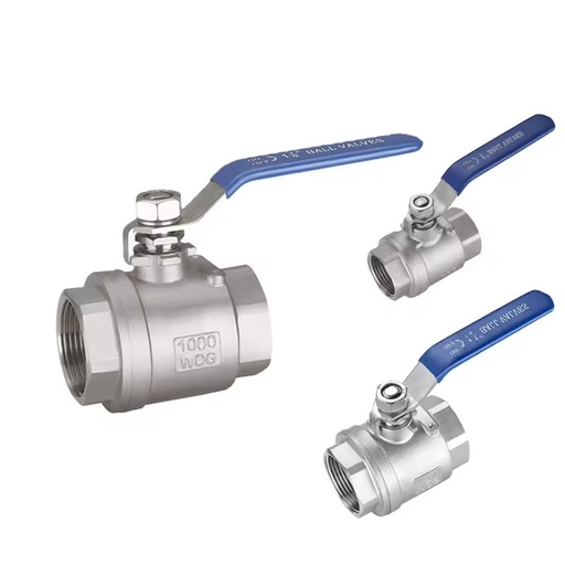Wholesale SS304 2PC Screw End Ball Valve DN8-DN100 BSP NPT Threaded Manual Water Oil Gas Pipeline Control