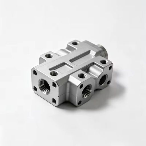 Precision Machined Automotive Hydraulic Valve Body Automotive Aluminum Parts for Auto Modification CNC Part