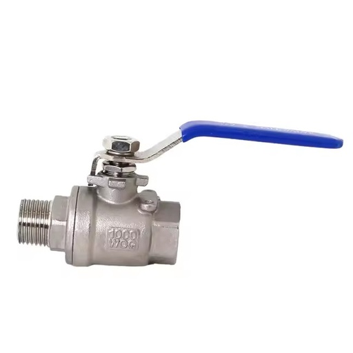 Manual Water OEM 304 Stainless Steel 1/4 1000 Wcb Ball Valve PTFE Sealing 100m/h Flow Rate 1 Years Warranty Normal