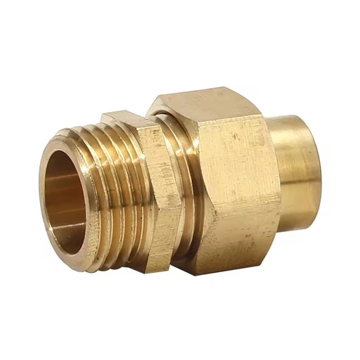 Factory Direct Sales Brass Male Threaded Straight Nipple Coupling Water Pipe Fitting