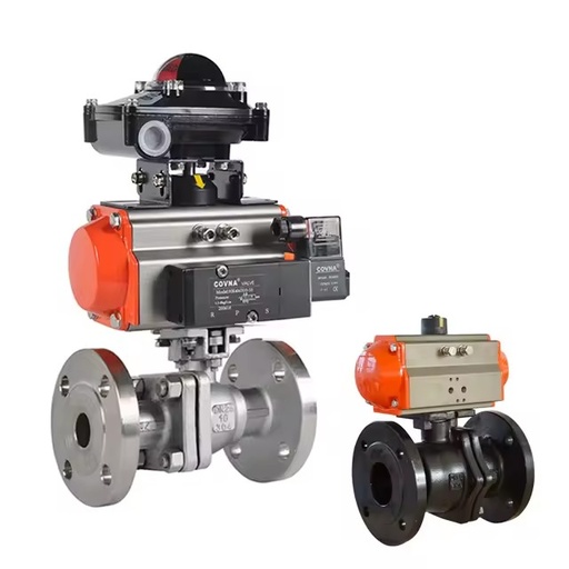 COVNA Urgent Order Valves Spring Return Double Acting With Switch Box Stainless Steel for Steam Actuator 3pc Ball Valve