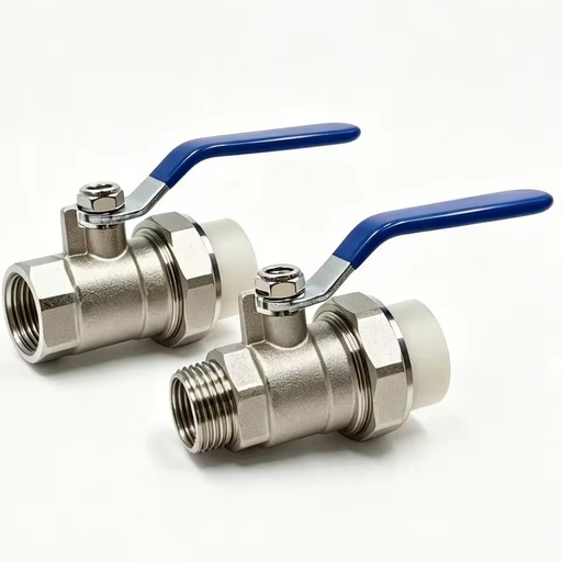 SIHO Brass PPR Ball Valve Female Male Thread Water Stop Valve Blue Handle OEM PTFE Sealing 3-Year Warranty for Home Plumbing
