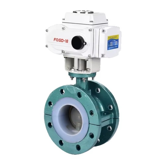 Cast Steel Flanged Butterfly Valve Electric On-Off Valve Chemical Corrosion-Resistant Acid-Alkali DN50-200 Environmental