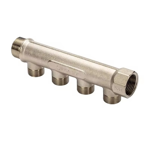 Wholesale High Quality Brass Straight Manifold Floor Heating Brass Water Distribution Plumbing Manifold