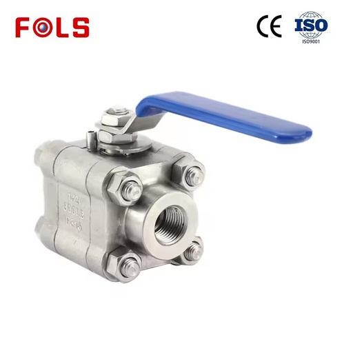 3PC Manual Full Port Ball Valve Stainless Steel 304/316 Female Thread Water American & European Standard CE Certified OEM