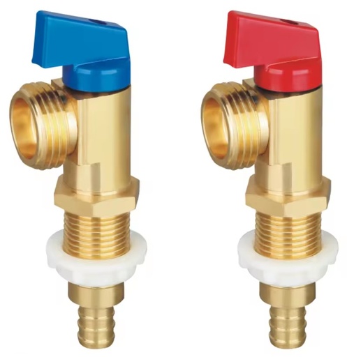 Washer Outlet Box with Brass Shut off Valves 1/2" PEX Connection 3/4" Male Hose Thread Model 18201-0822LF