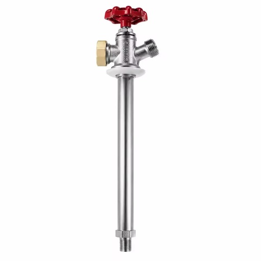 Lead Free Multi-Turn Anti-Siphon Frost Free Sillcock Valve Plastic Handle 3/4"Hose*1/2"PEX Anti-freezing Tap