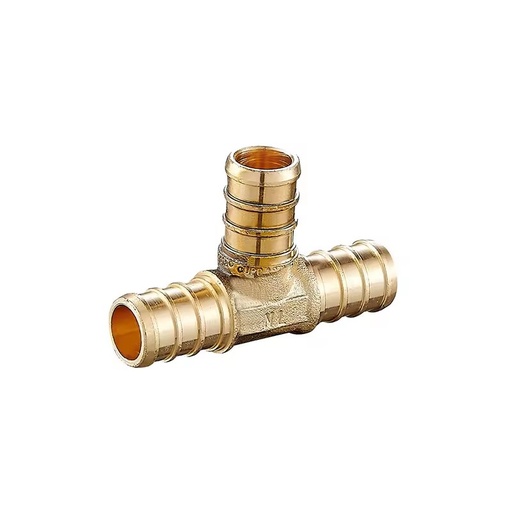 High-Quality Brass Tee Fitting for PEX Tubing Connections