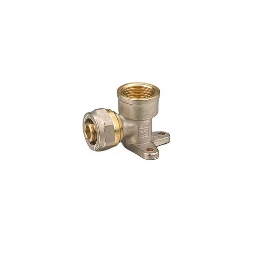 Hot Selling Good Quality Wall Plated Elbow Forged Brass Female Compression Fittings Pex Fitting