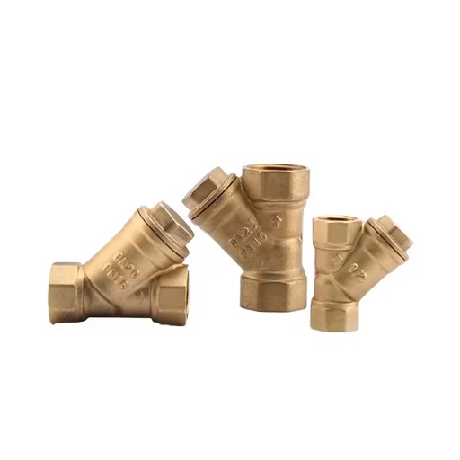 Brass Y-Type Ball Valve Water Filter Internal Thread Pipe 1/2 Inch 3/4 Inch 1.0inch 2inch Bronze Sealing