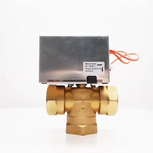 Winvall Electric Actuator 3 Way Brass Ball Valve DN15 DN20 DN25 Spring Return Valve HVAC Systems Motorized Zone Control Valve