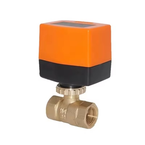 Winvall Valve Supplier FCU 220VAC 2 Way DN15 DN20 DN25 Electric Water Flow Control Valve Small Motorized Brass Ball Valve