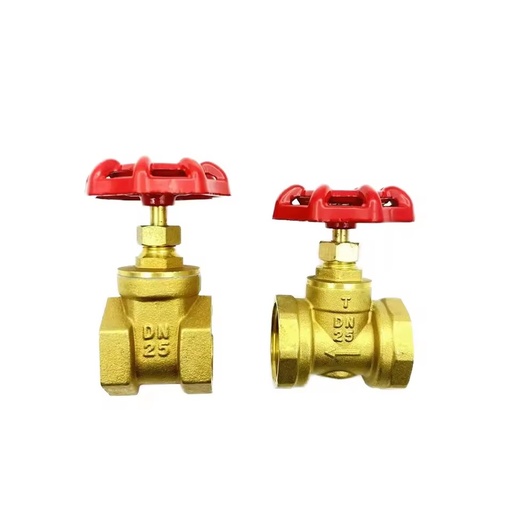 Wholesale YX Brand 1/4"-4 Inch Brass Gate Valve High-Temperature Female Thread Manual Water -20~80 1.0-1.6Mpa Pressure OEM