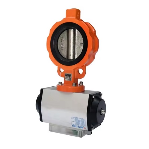 Cathay Pacific Pneumatic Butterfly Valve GTD6-6580100WF for Zhonglian Sany Mixing Station Water Application