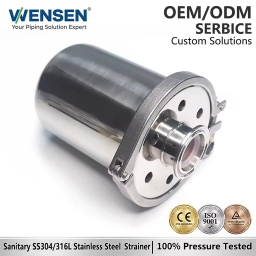 Wensen 304 Stainless Steel Breather Valve 2.5 Inch Tri-Clamp Chuck Type Quick-Install Exhaust