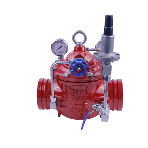 Flanged Diaphragm Pressure Reducing Valve Ductile Iron for Civil Water Pipeline Flow Pressure Adjustment Part >