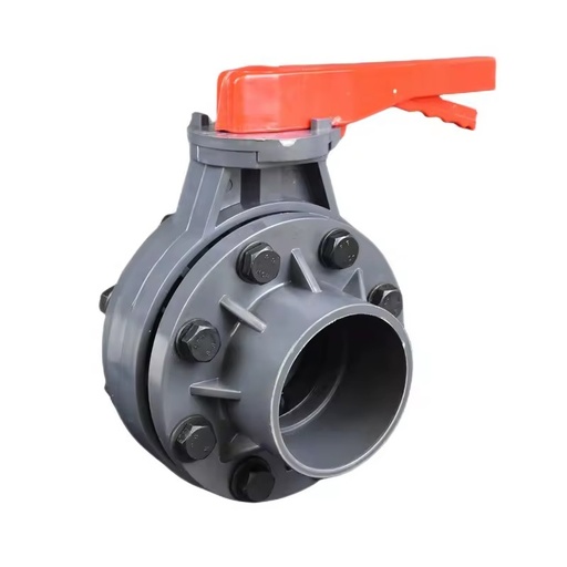 HJ Manufacture ANSI DIN Standard PVC Butterfly Valve with Flange Water Supply Valve Pvc Valve
