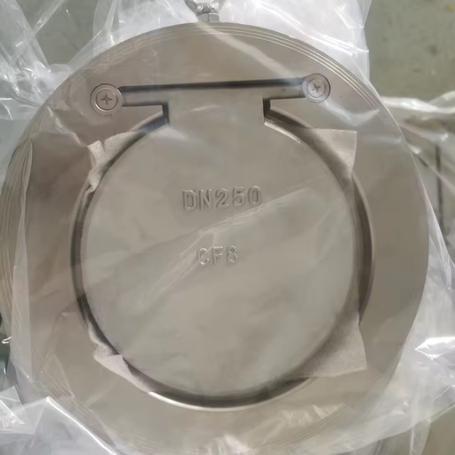 High Temperature One Way Single Door Wafer Stainless Steel Thin Single Disc Plate Check Valve DN150