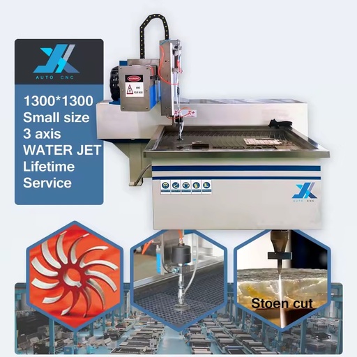 Mini Small Size Waterjet Cutter Water Jet CNC Machine for Metal Stone Marble Cutting with 3 4 5 Axis Cutting Machine