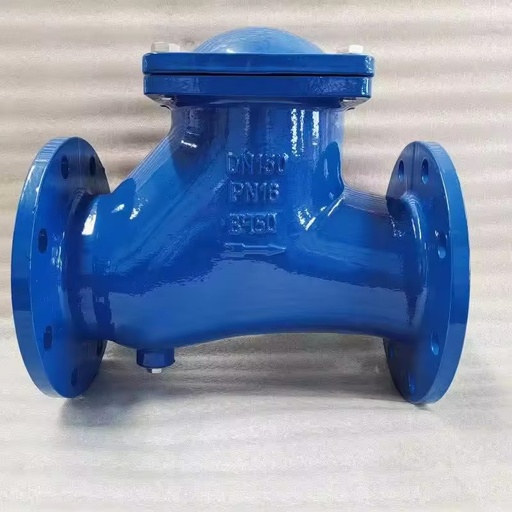 Ductile Iron Ball Type Check Valve Flange End Industrial Pipeline Water Treatment One Way Non Return Valve