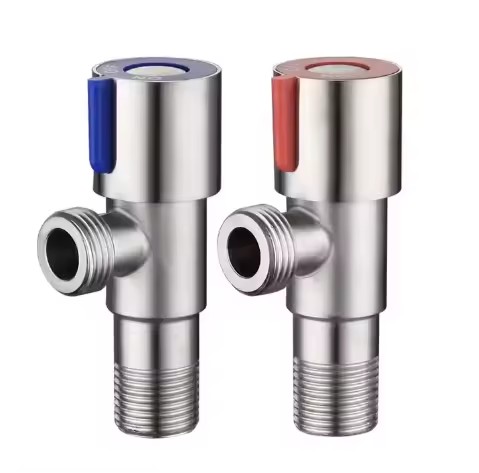 Factory Price Manual 1/2 Inch 304 Stainless Steel Angle Stop Valve for Bathroom Water Toilet