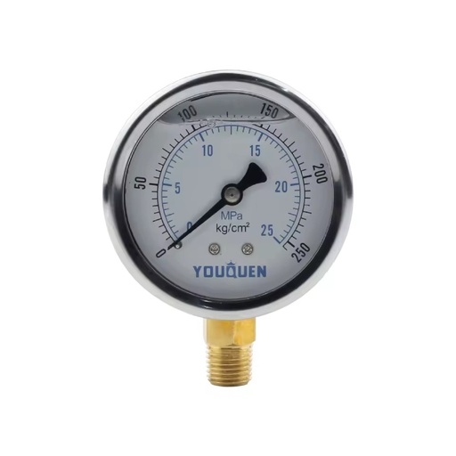 Customization YN60 Pressure Hydraulic Gauge YN-60-25-LA 60Mpa Hydraulic Pressure Gauge Set 14*1.5Mm Hydraulic Pressure Gauge