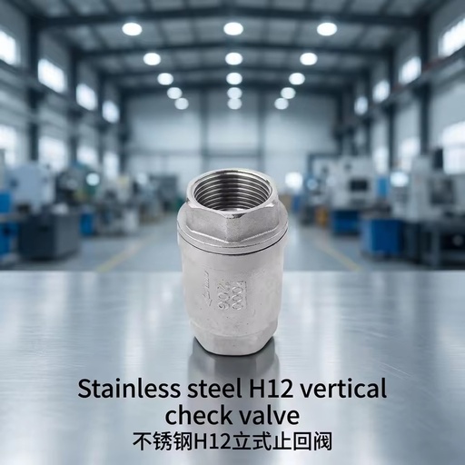Stainless Steel H12 Vertical Control Check Valve Spring Loaded Threaded OEM Water Oil Gas 1/2"-2" BSP NPT PN16