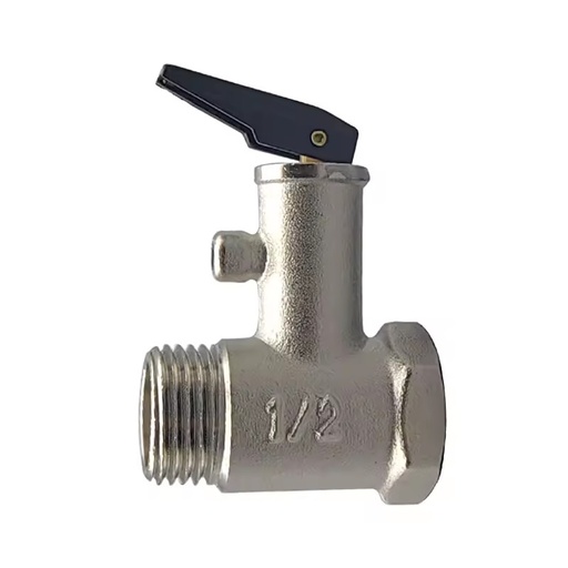 Manual Heater Threaded Brass Safety & Pressure Relief Valve 1/2''-3/4'' for Water Applications with 3-Year Warranty