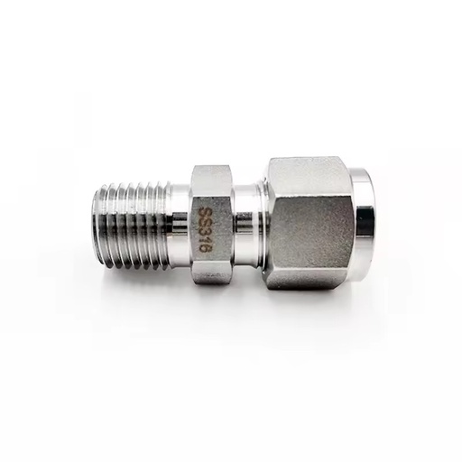 Tube Fitting Stainless Steel 3/8 Inch NPT Compression Fitting High Pressure Male Connector Instrument Fittings 6000psi